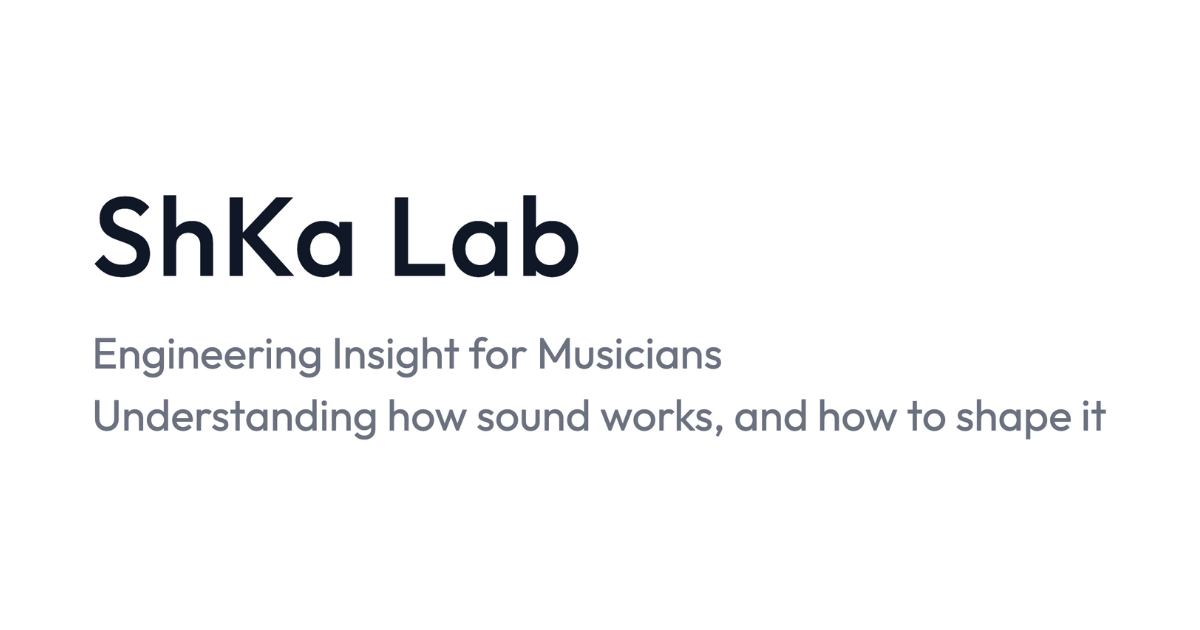 Ch Rasheed Shka ShKa Lab | Engineering Insight for Musicians